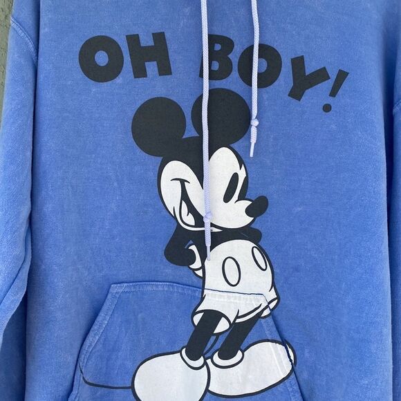 Disney Mickey OH BOY Hoodie Sz M - Picture 2 of 11